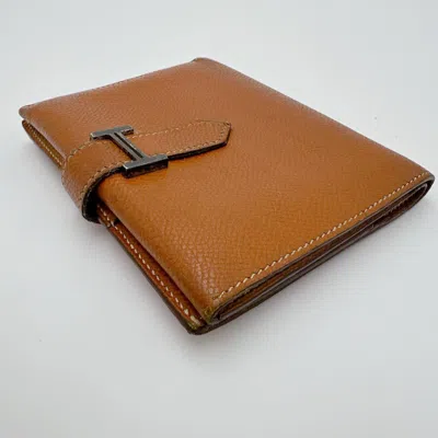 Pre-owned Hermes Brown Wallet (bi-fold) ()