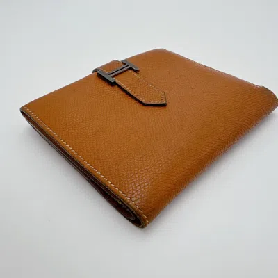 Pre-owned Hermes Brown Wallet (bi-fold) ()
