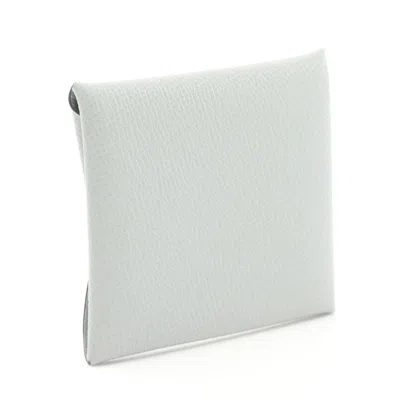Pre-owned Hermes Gray Epsom Leather Coin Purse/coin Case ()