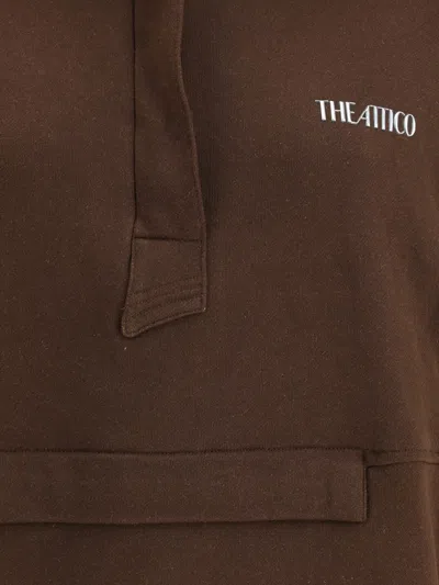 Attico Cotton Sweatshirt Logo 251wcb00091jjf007a R Attic 204 In Brown