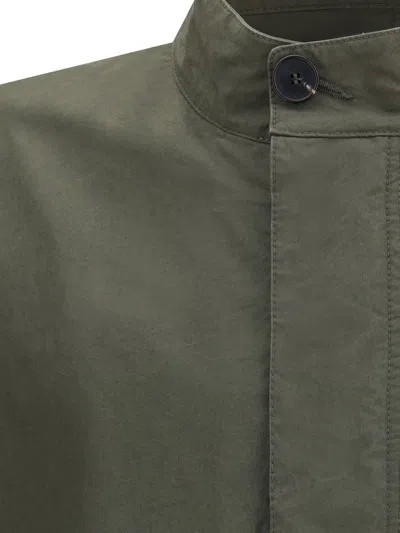 Givenchy Stamp Cotton-blend Raincoat In Brown