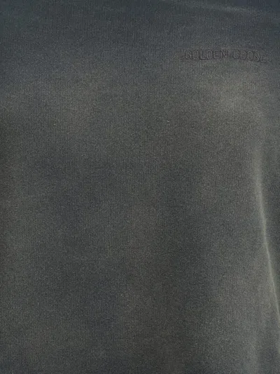 Golden Goose Black Cotton Sweatshirts In Gray