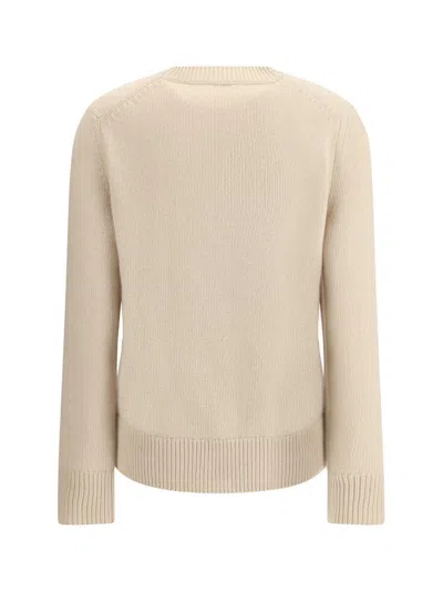 Burberry Equestrian Knight Wool Sweater In Neutral