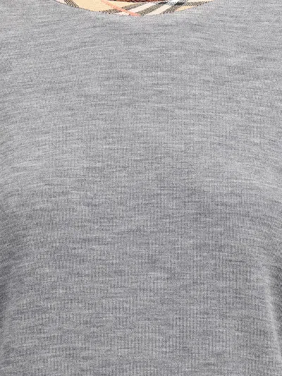 Burberry Women Knit Roundneck In Gray