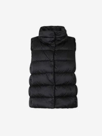 Herno Quilted Hooded Gilet In Black