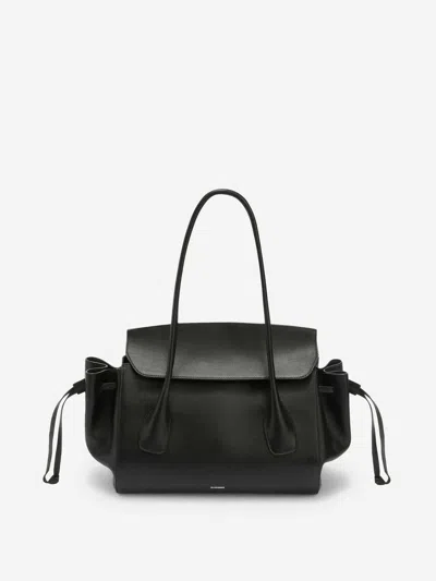 Jil Sander Small Voyage Shoulder Bag In Black