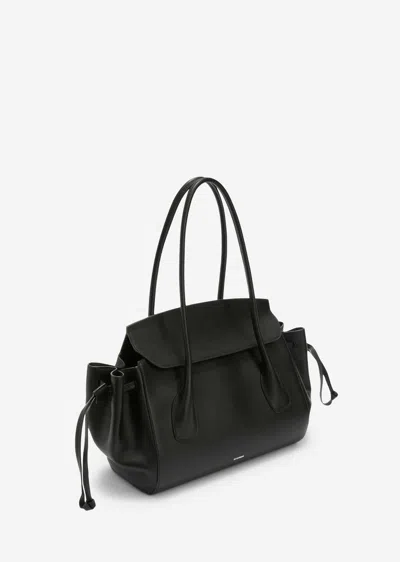 Jil Sander Small Voyage Shoulder Bag In Black