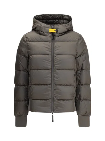 Parajumpers Women Hooded Down Jacket In Gray