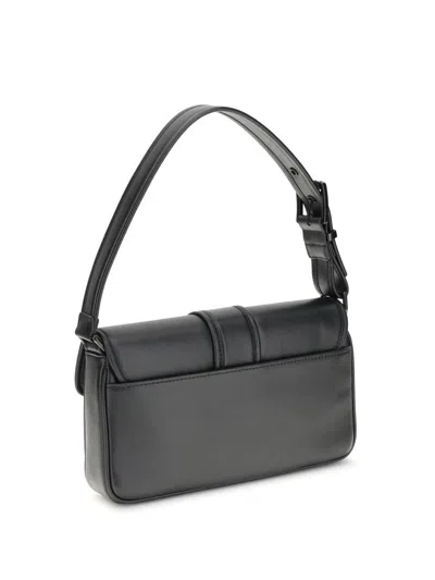 Michael Kors Shoulder Bag With Adjustable Strap And Front Pockets In Black