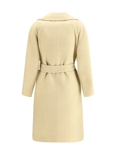 Burberry Women Reversible Wool Robe Coat In Neutral