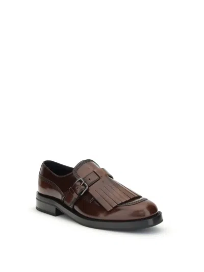 Church's Brown Leather Piper Monk Strap Shoes In Brown