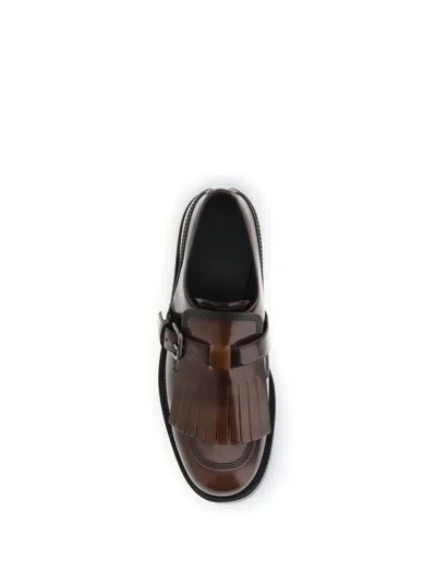 Church's Brown Leather Piper Monk Strap Shoes In Brown