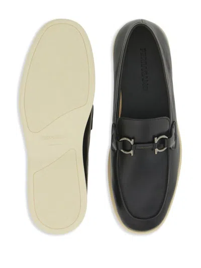 Ferragamo Moccasin Gancini In Black