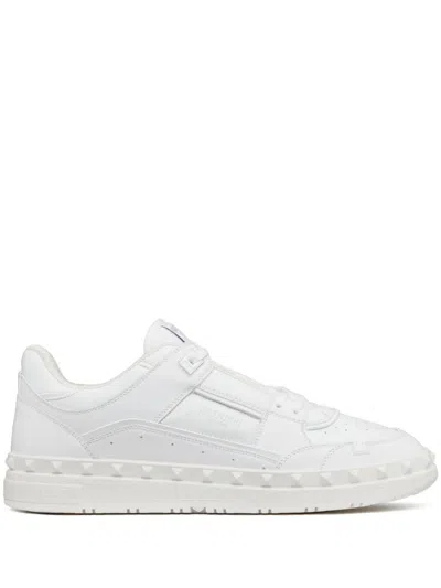 Valentino Freedots Low-top Sneakers In White