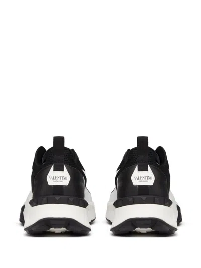 Valentino Garavani True Act Low Top Trainer In Mesh And Rubberised Fabric In Animal Print