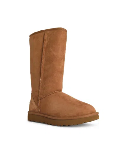 Ugg 10mm Classic Tall Ii Shearling Boots In Brown