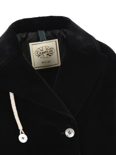 Camplin Woman Coat Black Size 10 Wool, Polyamide In Black