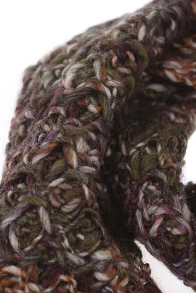 Daniele Alessandrini Scarf Scarves Foulard In Brown