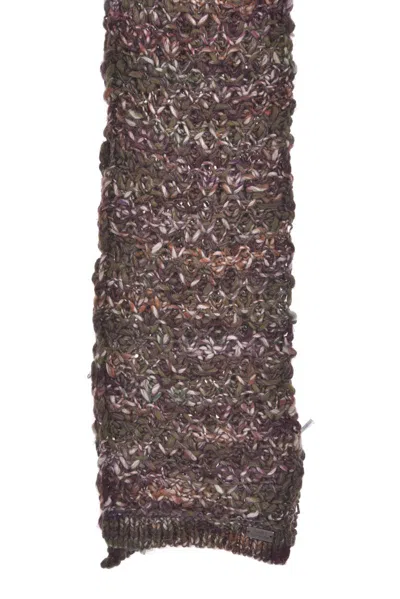 Daniele Alessandrini Scarf Scarves Foulard In Brown
