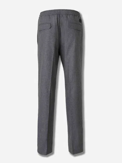 Moncler Drawstring-waist Trousers In Gray