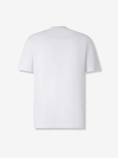 Brioni Crew-neck Short-sleeve T-shirt In White