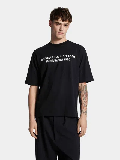 Dsquared2 Short-sleeved T-shirt In Black