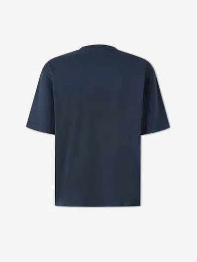 Dsquared2 Logo-embroidered Crewneck T-shirt In Blue
