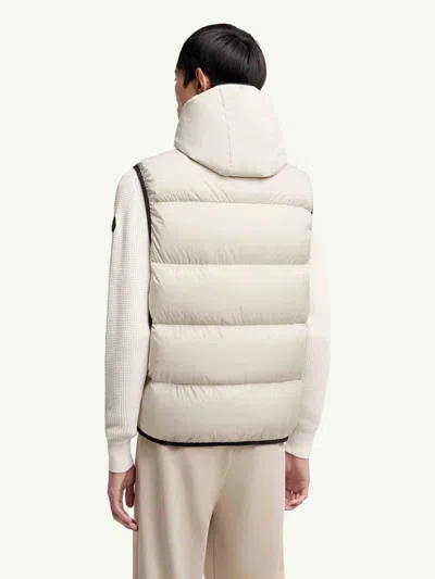 Moncler Piumino Guersac In Nylon Avorio  Uomo In Neutral