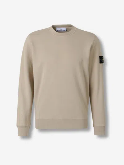 Stone Island Crewneck Sweatshirt In Neutral