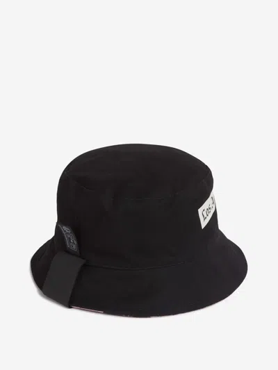 Palm Angels Newspaper Print Bucket Hat In Brown