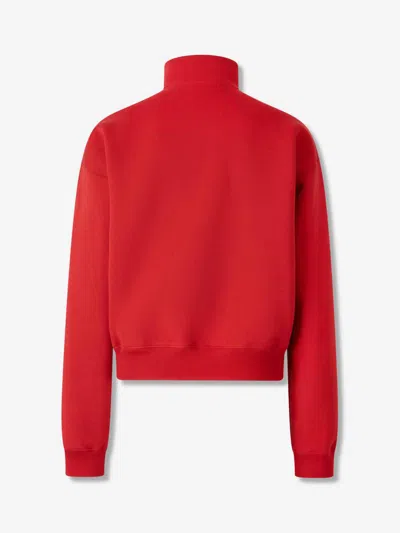 Jacquemus Turtleneck Sweatshirt In Red
