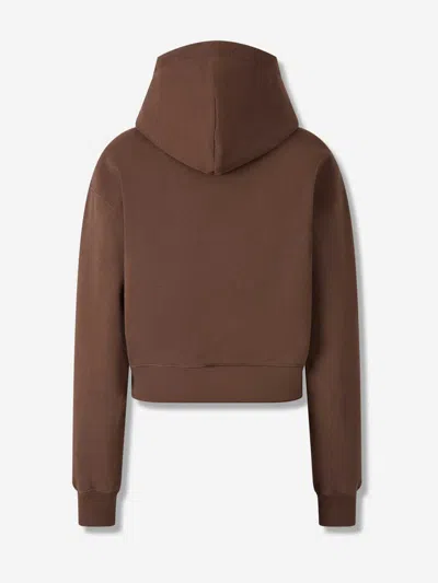 Jacquemus Le Hoodie Gros Grain Hooded Cotton Sweatshirt In Brown