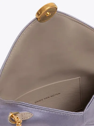 Dries Van Noten Embellished Handbag In Purple