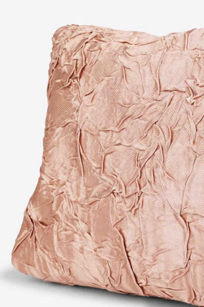 Dries Van Noten Crinkled Texture Wallet With Chain Strap In Pink
