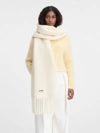 Jacquemus The House Scarf In White