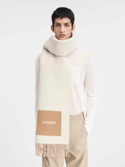 Jacquemus Rond Carré Scarf In White
