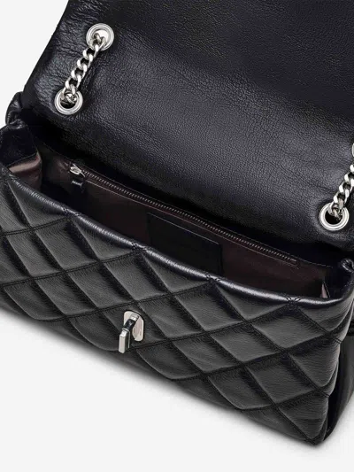 Marc Jacobs Medium The Quilted Dual Convertible Shoulder Bag In Black