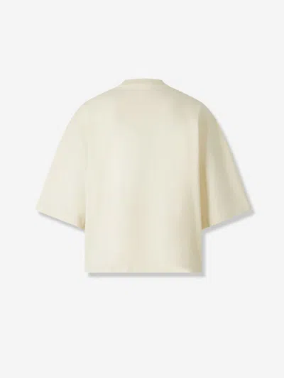 Jacquemus Short Sleeve Crew Neck Top In Neutral