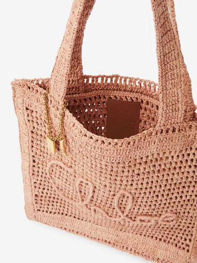 Chloé Summer Banana Shopping Bag In Sand