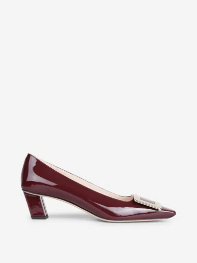 Roger Vivier Salons Belle Vivier Buckle Pumps In Red