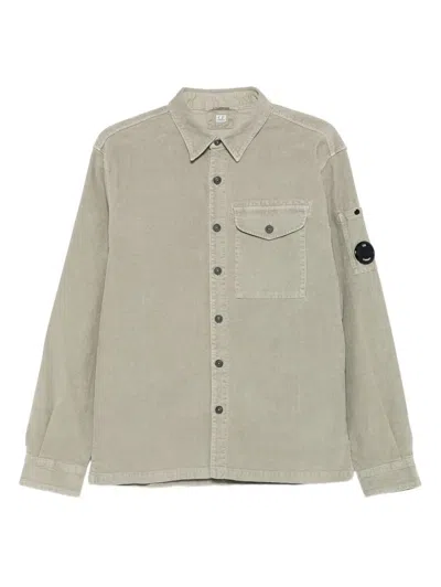C.p. Company Cp Company Shirts Long Sleeve In Corduroy In Green