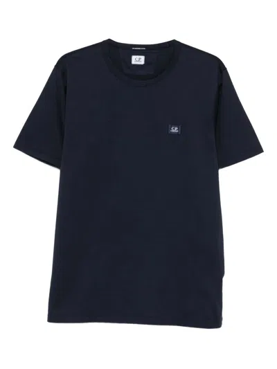 C.p. Company C.p.company Cotton T-shirt With Logo In Black