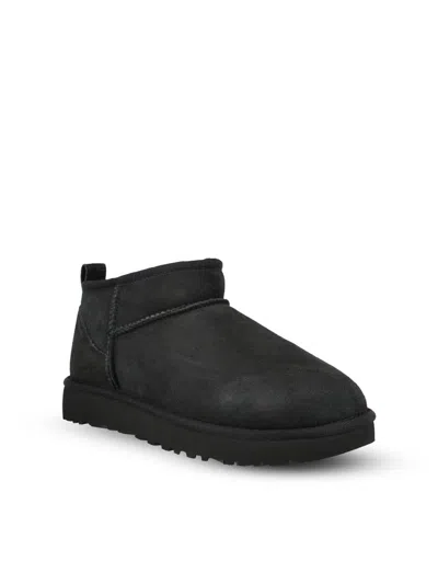 Ugg Classic Ultra Mini Ankle Boots In Black