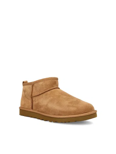 Ugg Mini Brown Suede Boots In Brown
