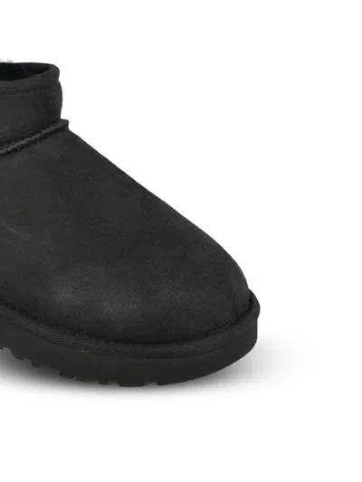 Ugg Classic Ultra Mini Ankle Boots In Black