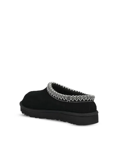 Ugg Tasman Slip-on Shearling Flat Mules In Black