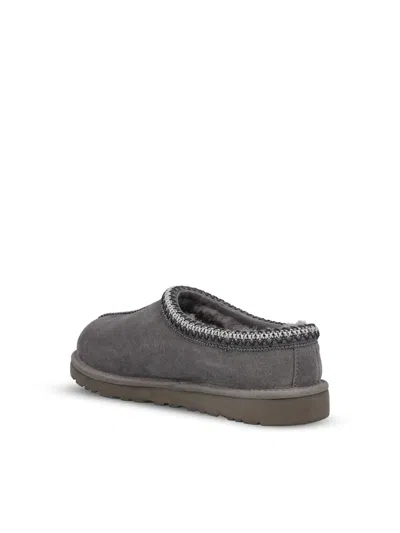 Ugg Tasman Braided-trim Slipper Boots In Gray
