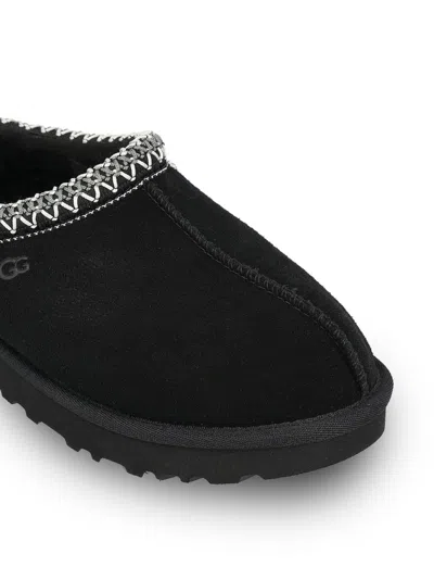 Ugg Tasman Slip-on Shearling Flat Mules In Black