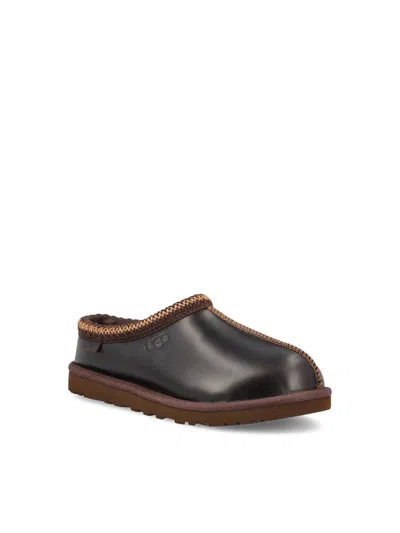 Ugg Ironwood Tasman Leather Regenerate Mules In Brown