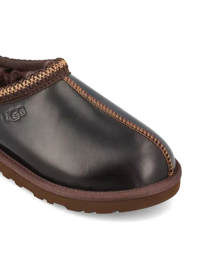 Ugg Ironwood Tasman Leather Regenerate Mules In Brown